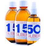 Kolloidales Silber 600ml - 2*250ml 15ppm - Sprühflasche 100ml 50ppm