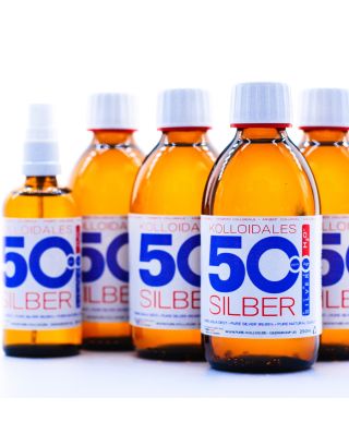 Kolloidales Silber 1100ml 50PPM Silberwasser Premiumqualität ● 4* 250ml & Spray 100ml